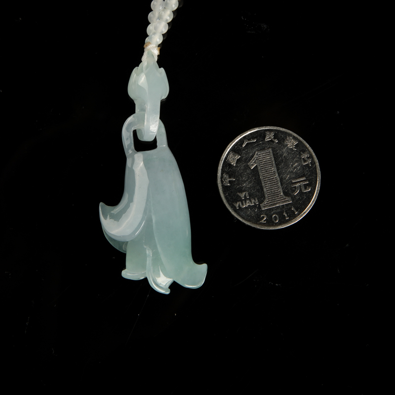 糯种翡翠吊坠-红掌柜