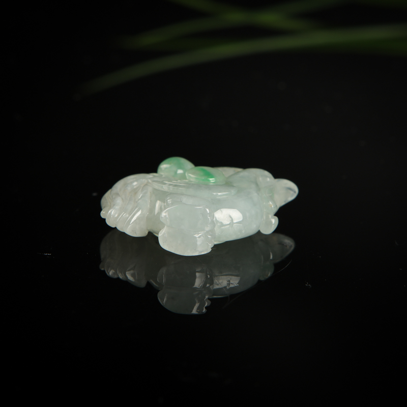 糯种飘翠翡翠金鸡独立-红掌柜