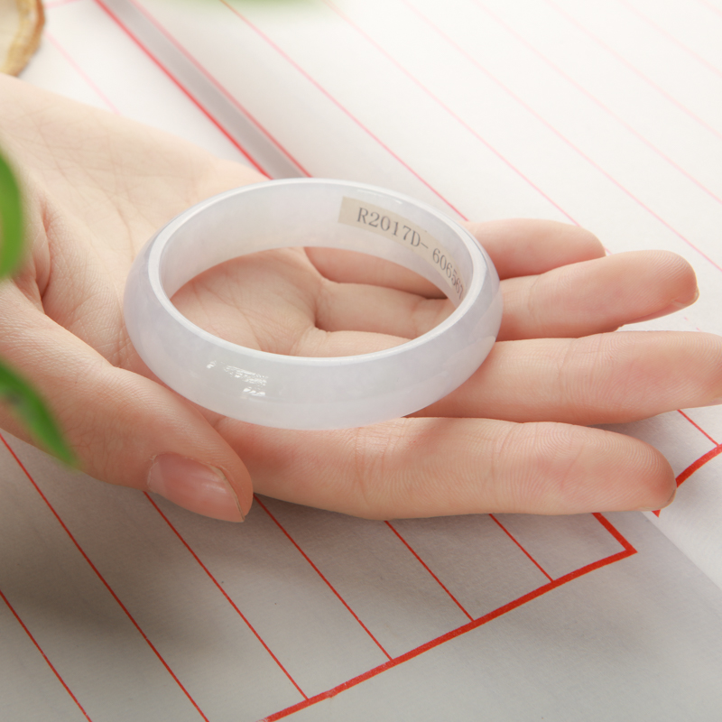 52mm豆种翡翠贵妃手镯-红掌柜