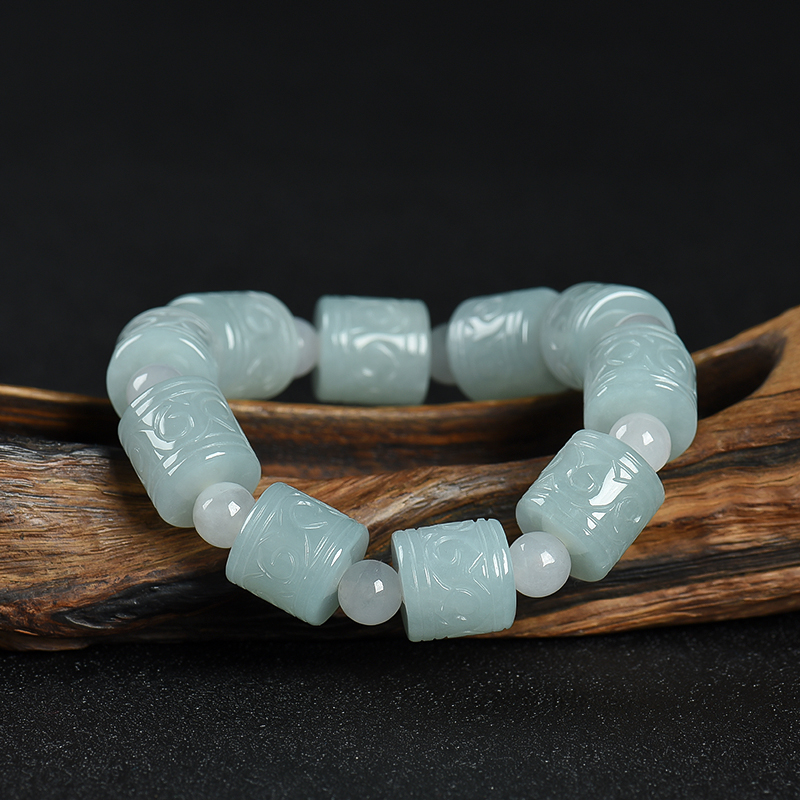 翡翠单圈手串-红掌柜