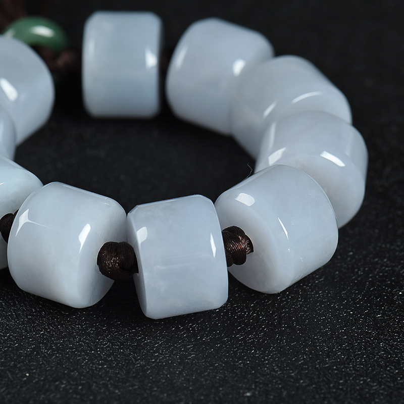 天然翡翠单圈手串-红掌柜