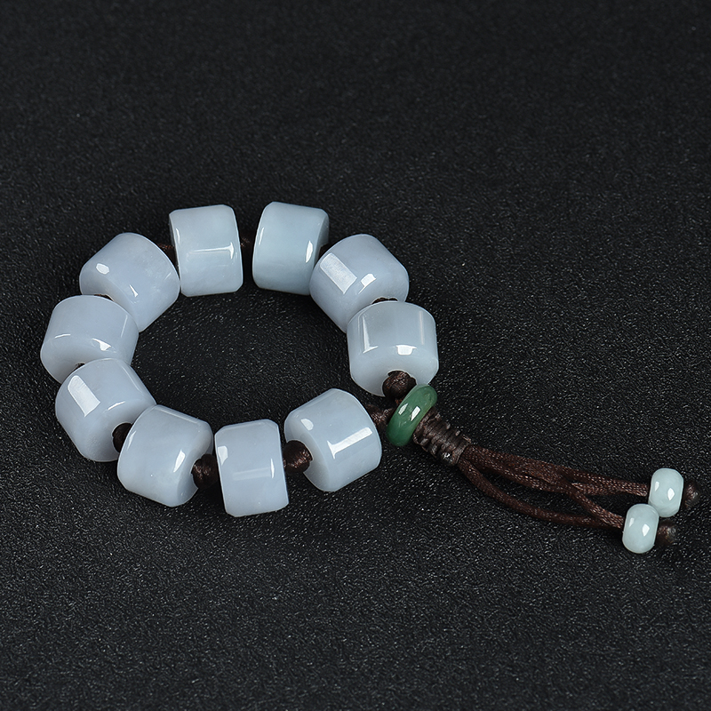 糯种翡翠手串-红掌柜