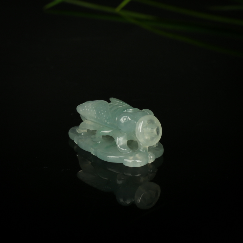 缅甸翡翠一鸣惊人吊坠-红掌柜