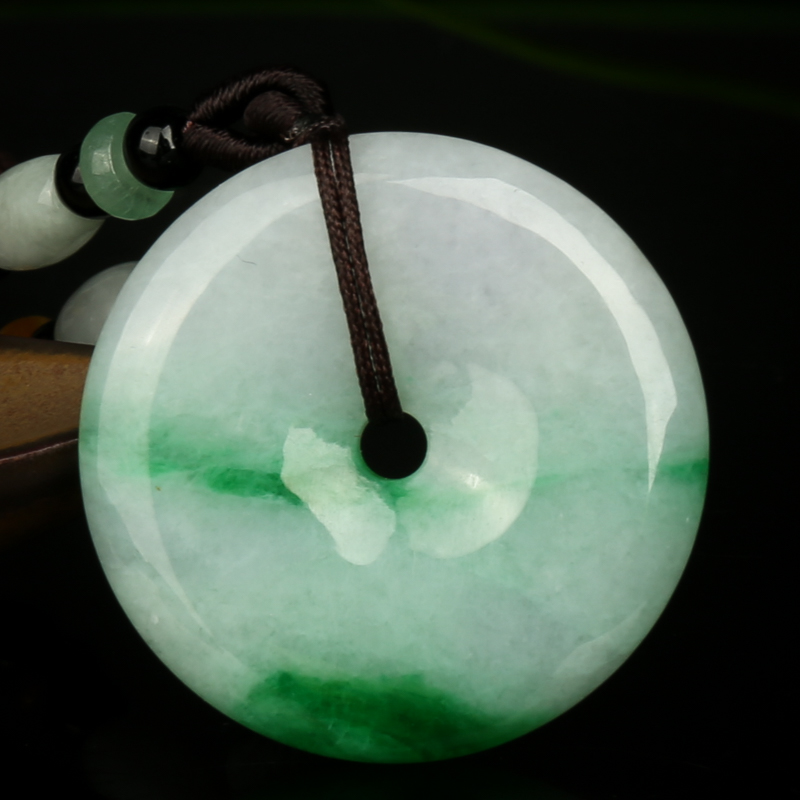 天然翡翠吊坠-红掌柜