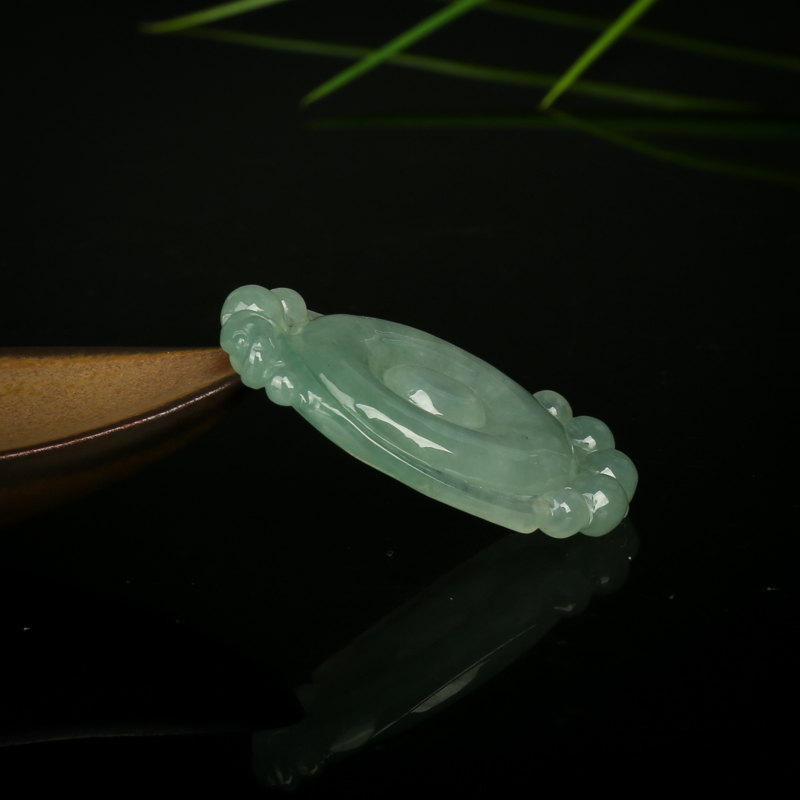 缅甸翡翠福贝吊坠-红掌柜