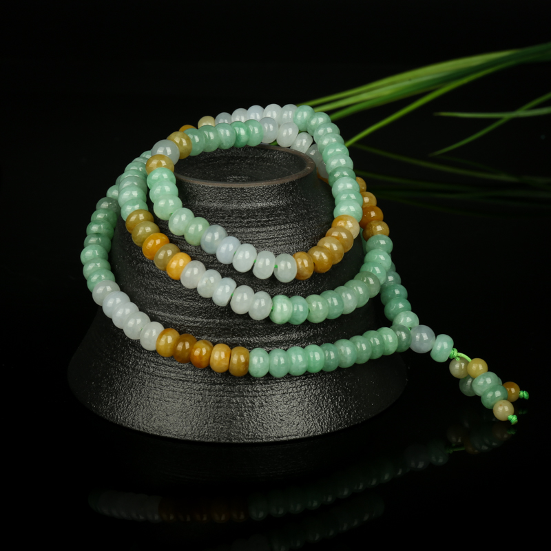 天然翡翠多圈手串-红掌柜