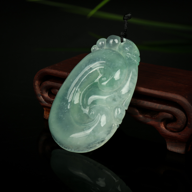 翡翠如意吊坠-红掌柜