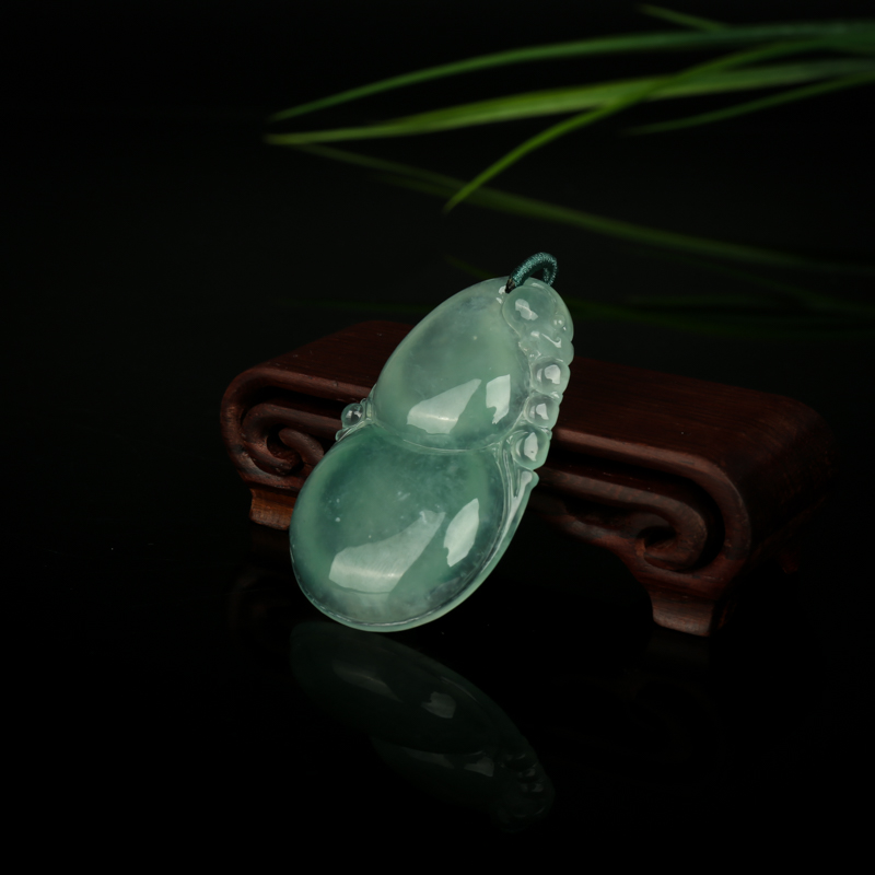 糯种翡翠福禄吊坠-红掌柜