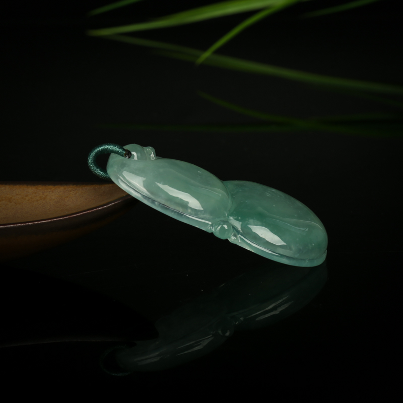 天然翡翠福禄吊坠-红掌柜