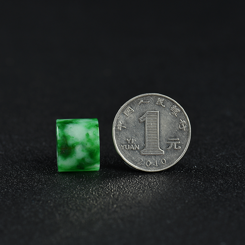 缅甸天然翡翠路路通吊坠-红掌柜