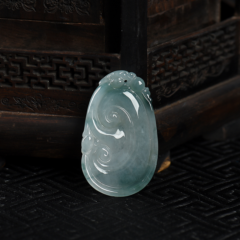 翡翠如意吊坠-红掌柜