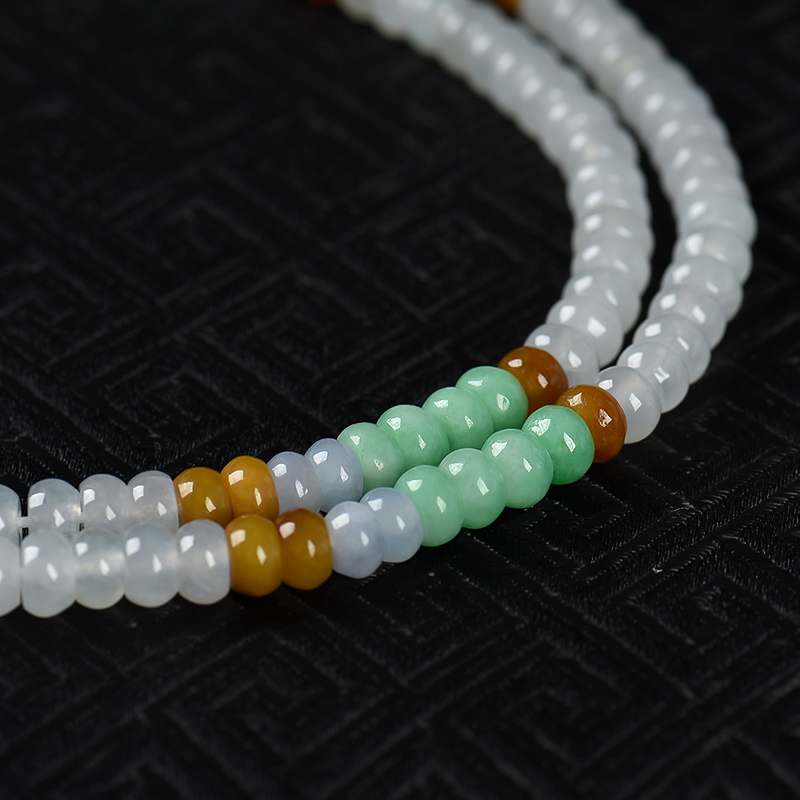 翡翠算盘珠手串-红掌柜