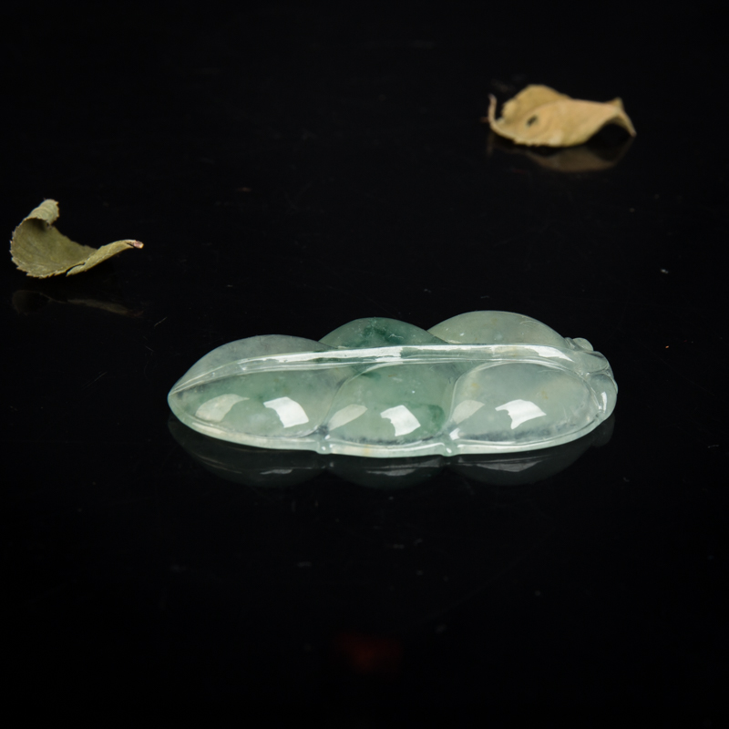 缅甸翡翠金枝玉叶吊坠-红掌柜