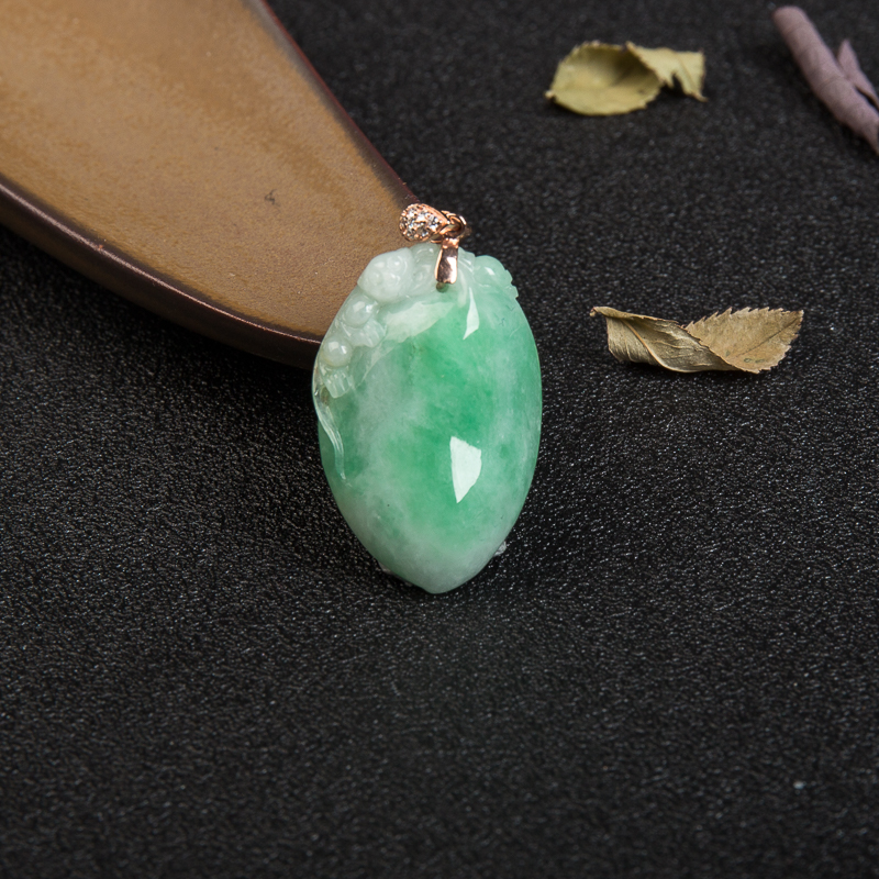 翡翠吊坠-红掌柜