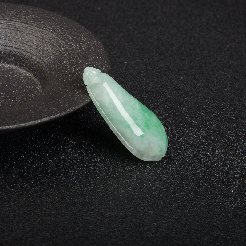 天然翡翠福瓜吊坠-红掌柜