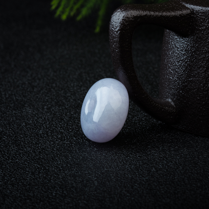 天然缅甸豆种翡翠平安扣吊坠-红掌柜