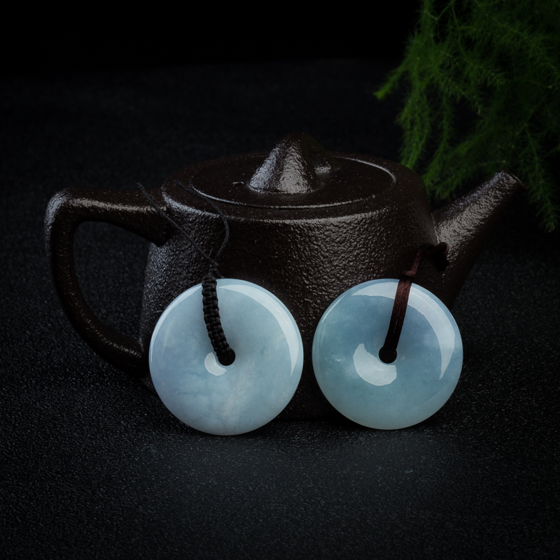 翡翠平安扣吊坠-红掌柜