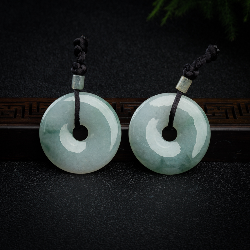 翡翠平安扣吊坠-红掌柜