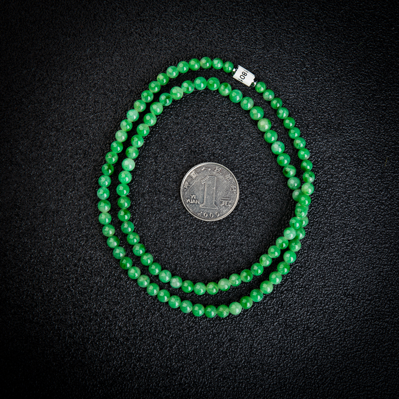 糯种翡翠项链-红掌柜