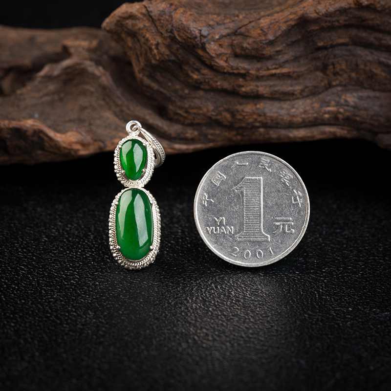 冰种翡翠戒面-红掌柜