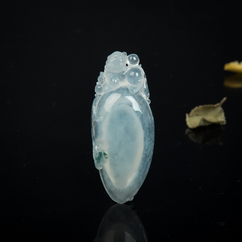 翡翠福寿吊坠-红掌柜