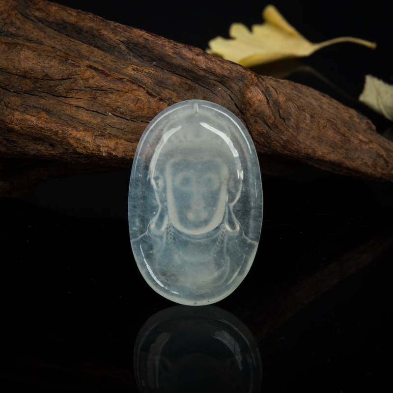 糯冰种翡翠观音-红掌柜