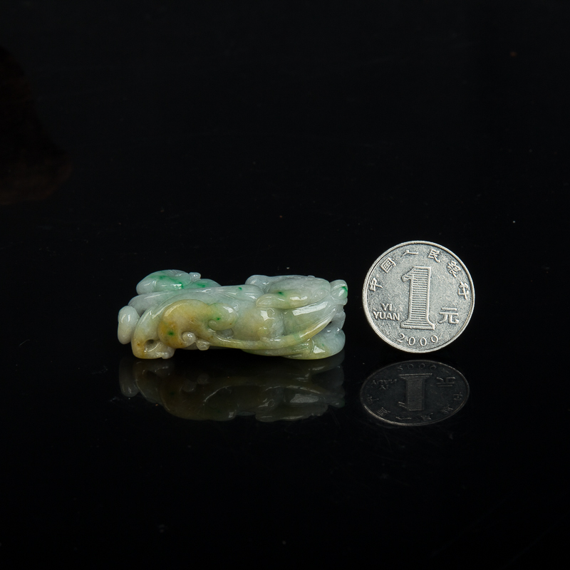 豆种翡翠貔貅-红掌柜