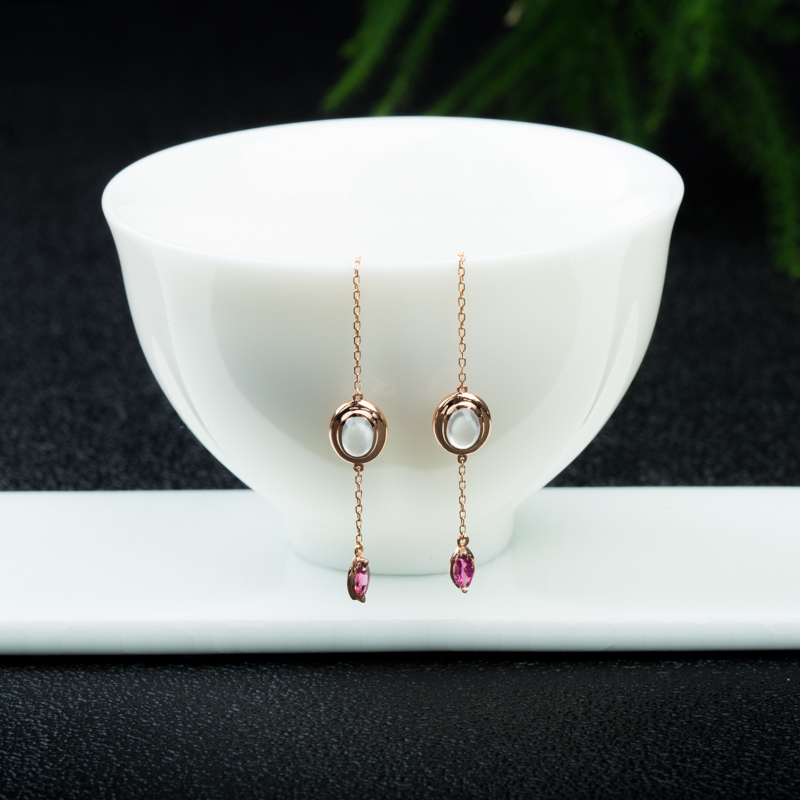 翡翠耳坠-红掌柜