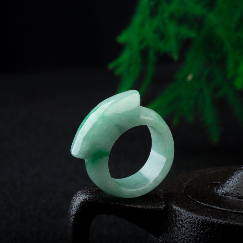翡翠戒指-红掌柜
