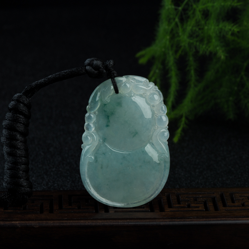翡翠福禄双全吊坠-红掌柜