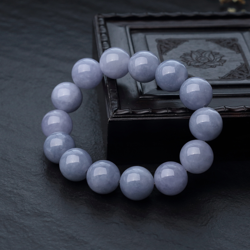 紫罗兰翡翠单圈手串-红掌柜