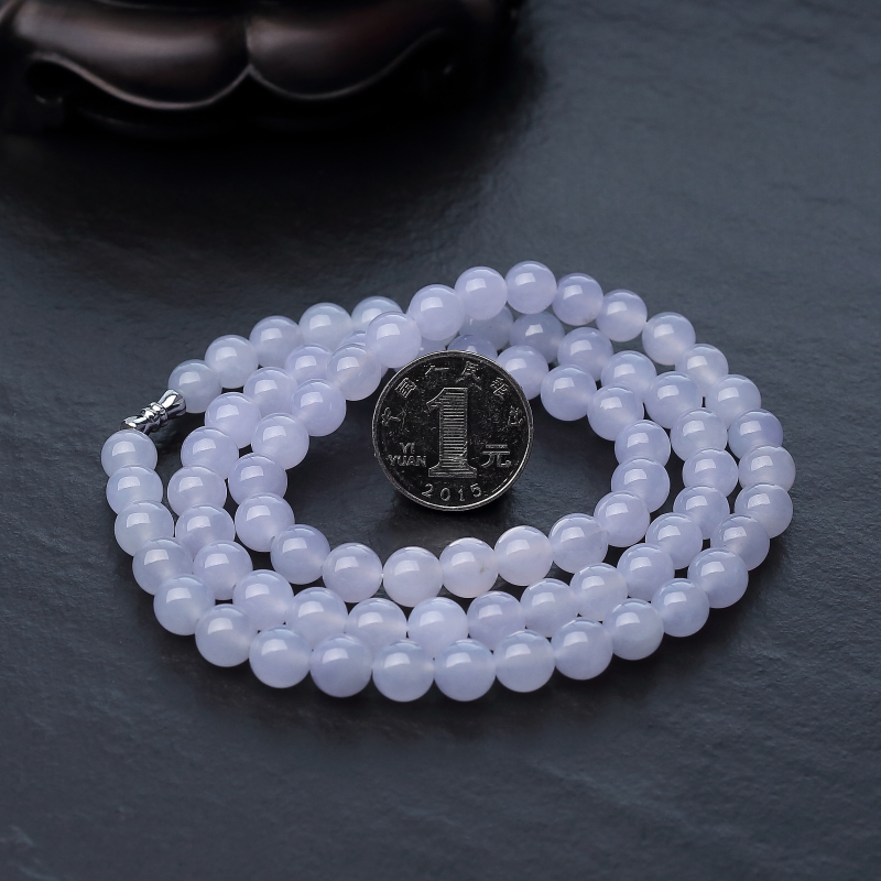 缅甸翡翠项链-红掌柜