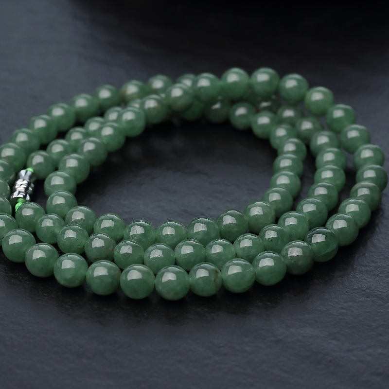 缅甸翡翠项链-红掌柜