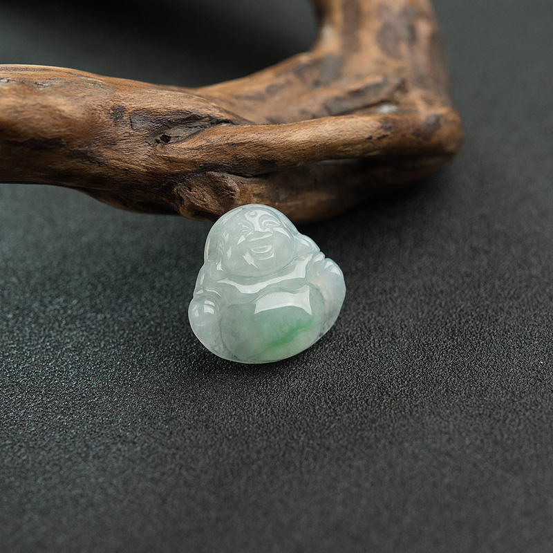 飘翠翡翠佛吊坠-红掌柜