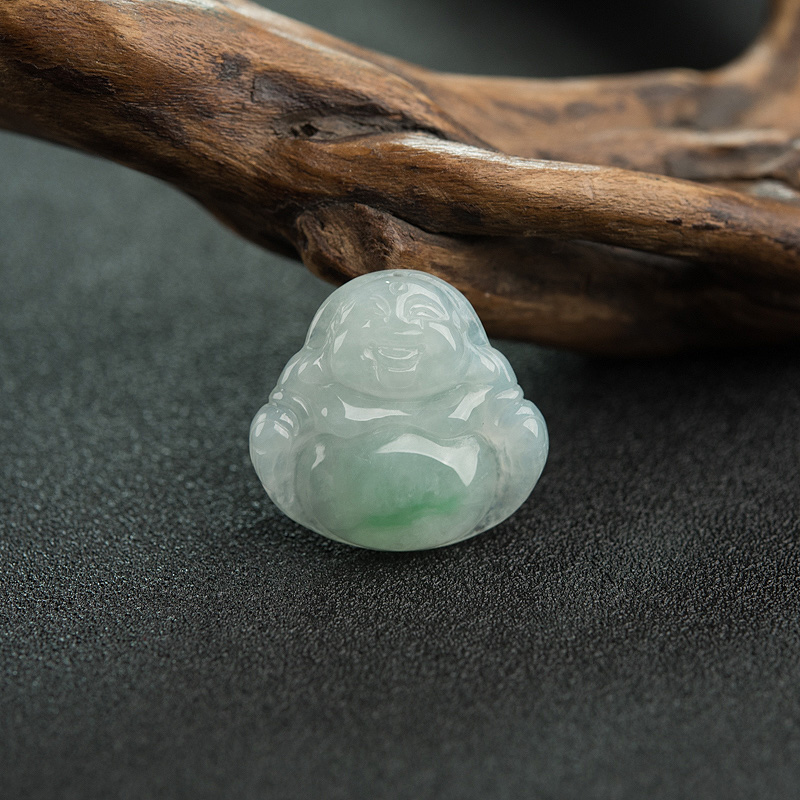 缅甸翡翠佛吊坠-红掌柜