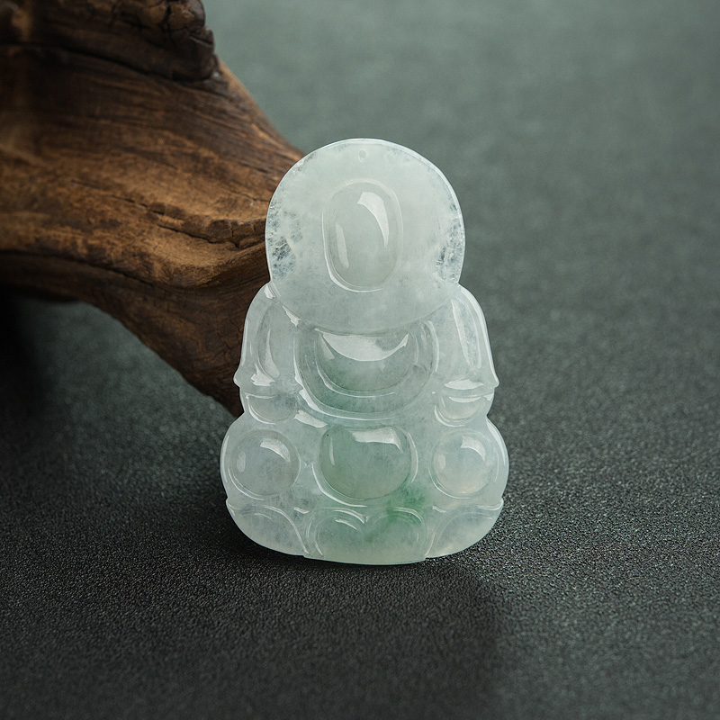 翡翠观音吊坠-红掌柜