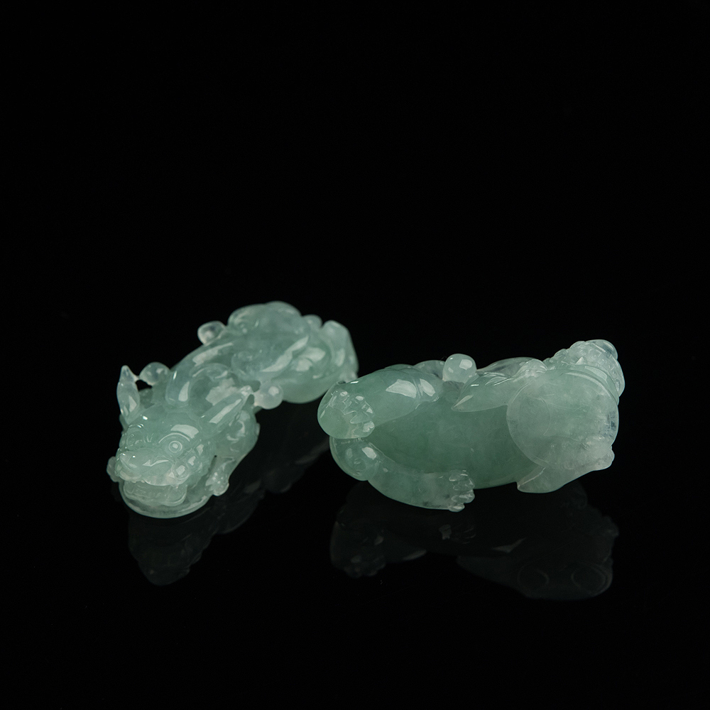 翡翠貔貅吊坠（两件）-红掌柜