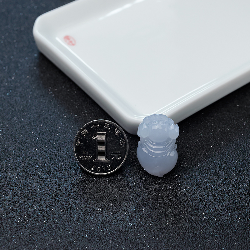 缅甸糯种翡翠吊坠-红掌柜