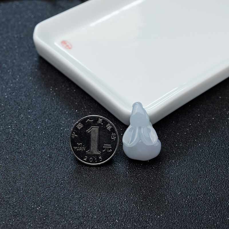 缅甸糯种翡翠吊坠-红掌柜