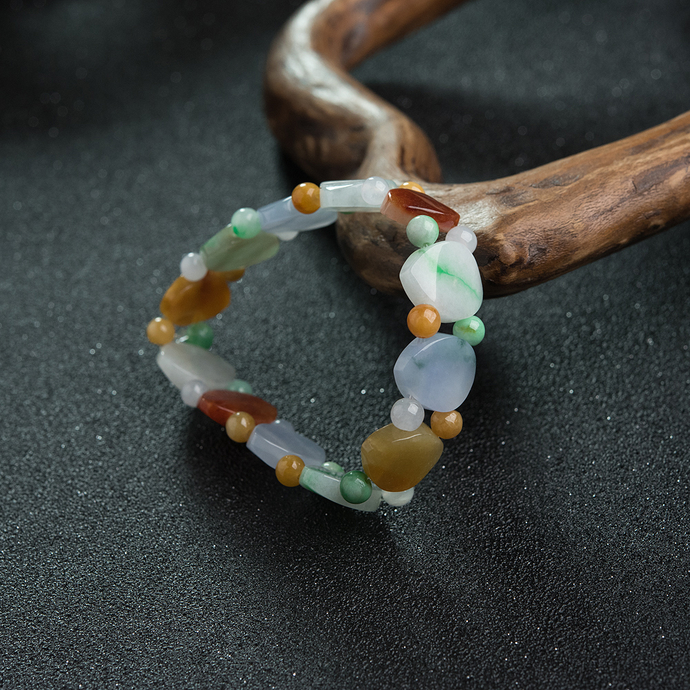 糯种福禄寿翡翠手串-红掌柜