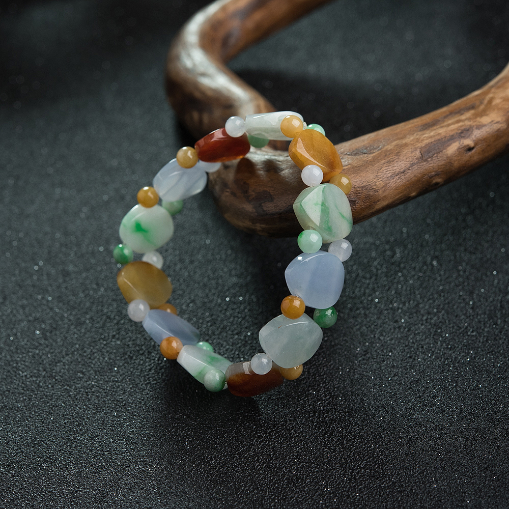 糯种福禄寿翡翠手串-红掌柜