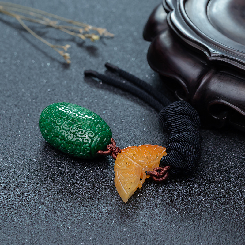 翡翠吊坠-红掌柜