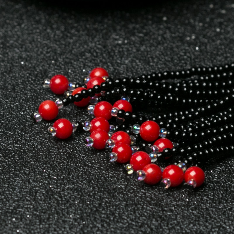 缅甸天然翡翠蝴蝶毛衣链-红掌柜