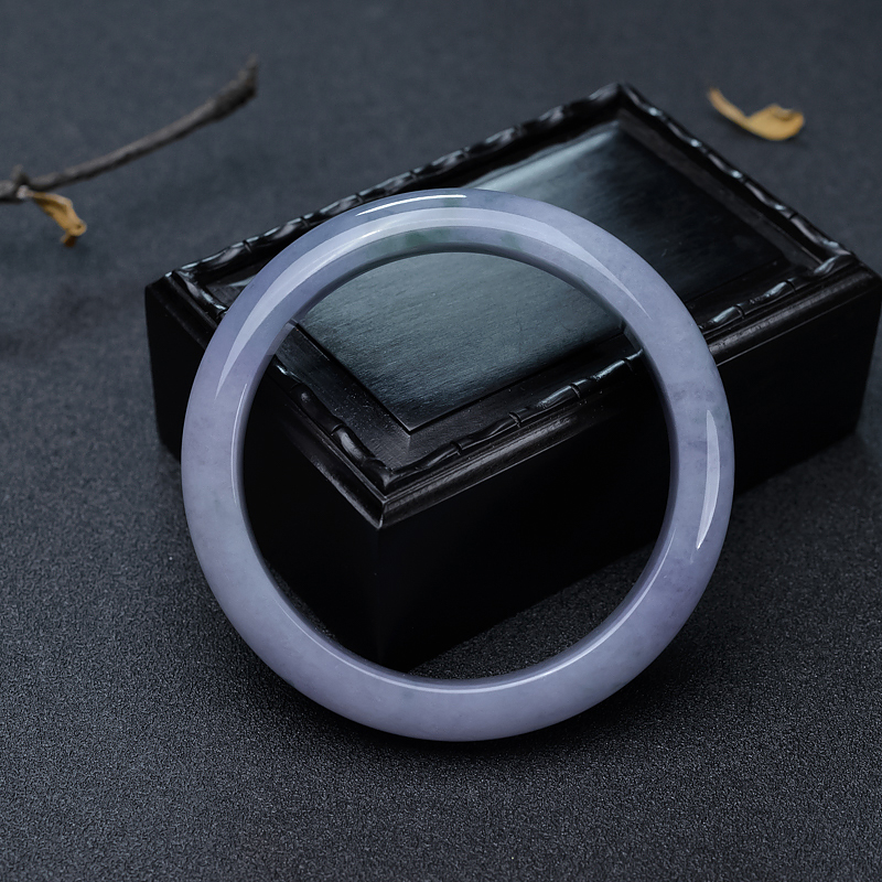 春带彩翡翠平安镯-红掌柜