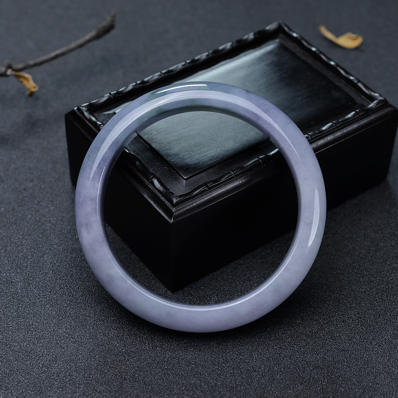 糯种翡翠平安镯-红掌柜