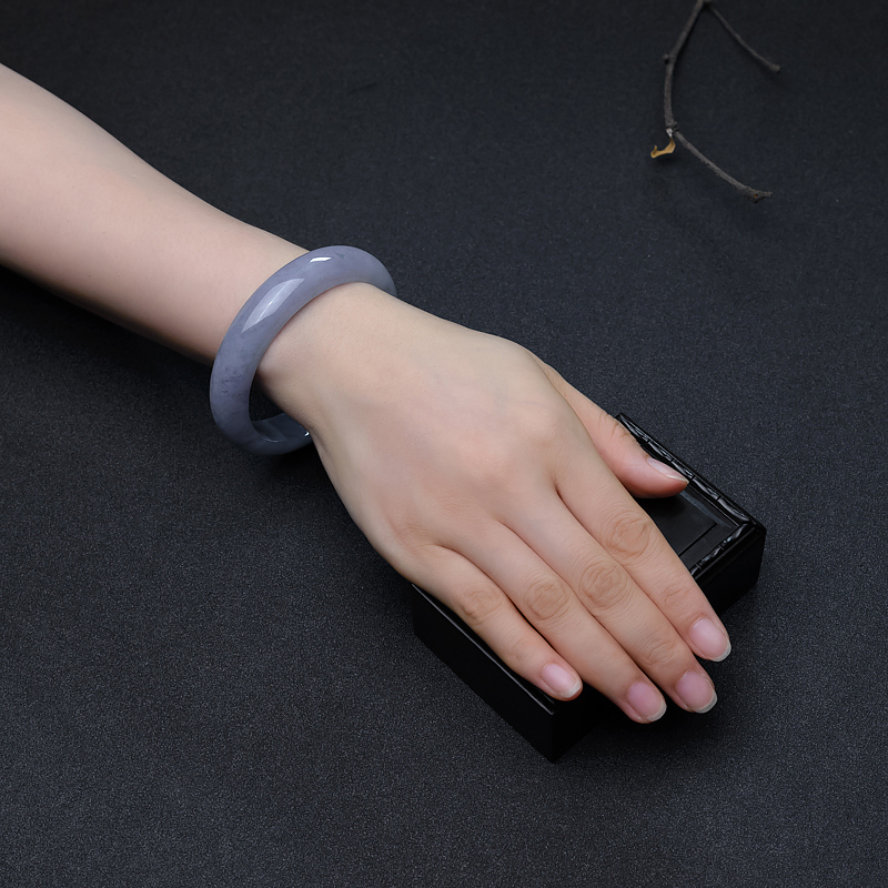 缅甸翡翠平安镯-红掌柜