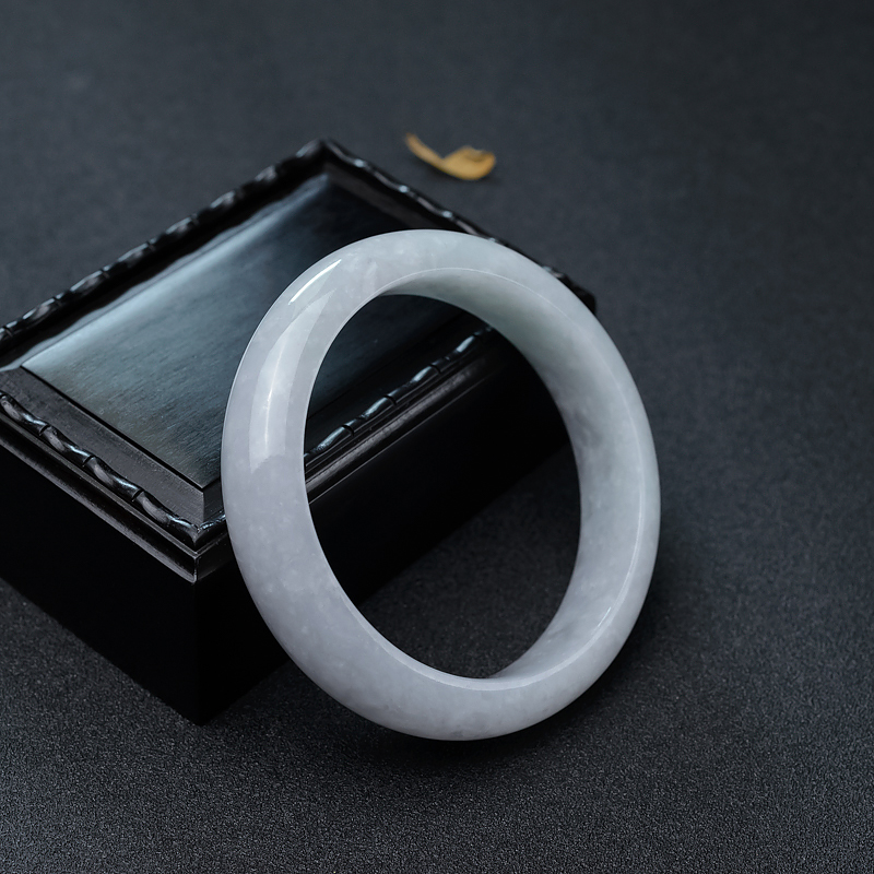 糯种翡翠平安镯-红掌柜