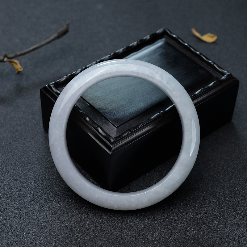 天然翡翠平安镯-红掌柜