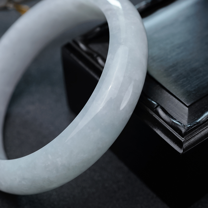 缅甸翡翠平安镯-红掌柜