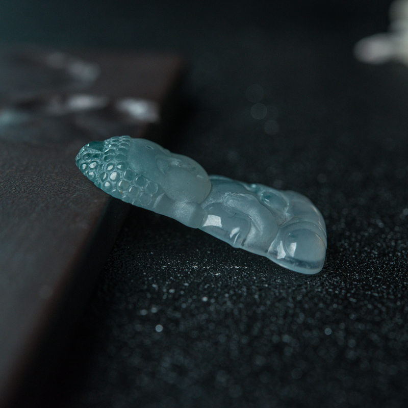 缅甸翡翠宝宝佛吊坠-红掌柜